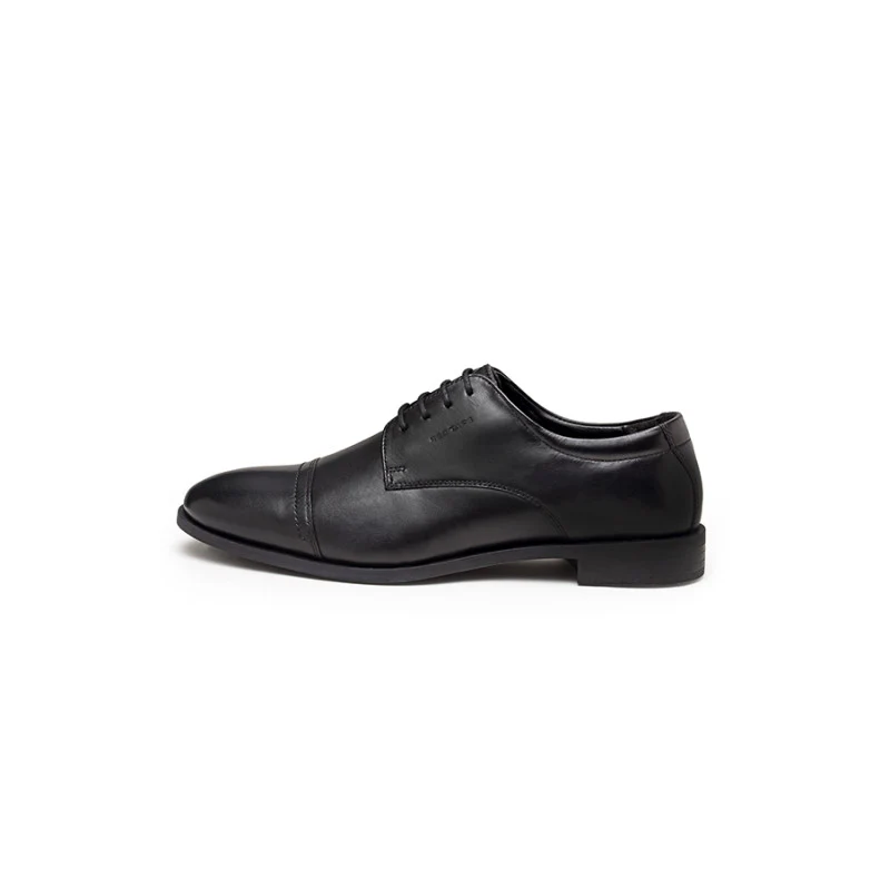 Men Black Derby Shoes - Image 4