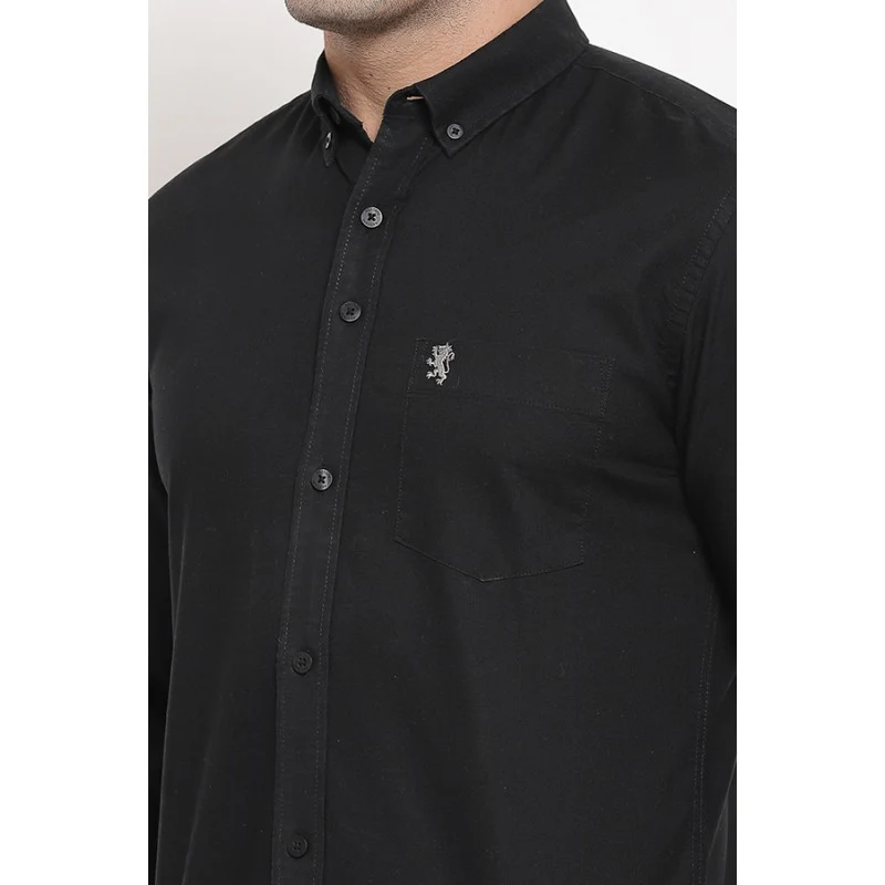 Men's Black Full Sleeves Casual Shirt - Image 5