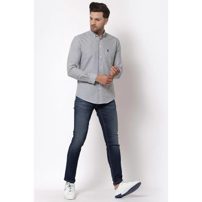 Men Black Striped Shirt - Image 4