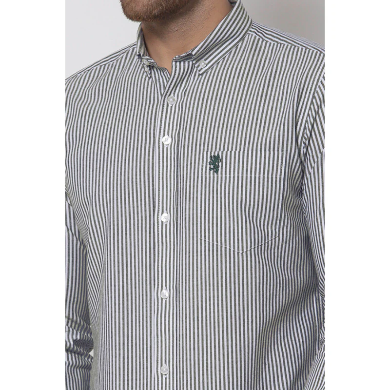 Men Black Striped Shirt - Image 5