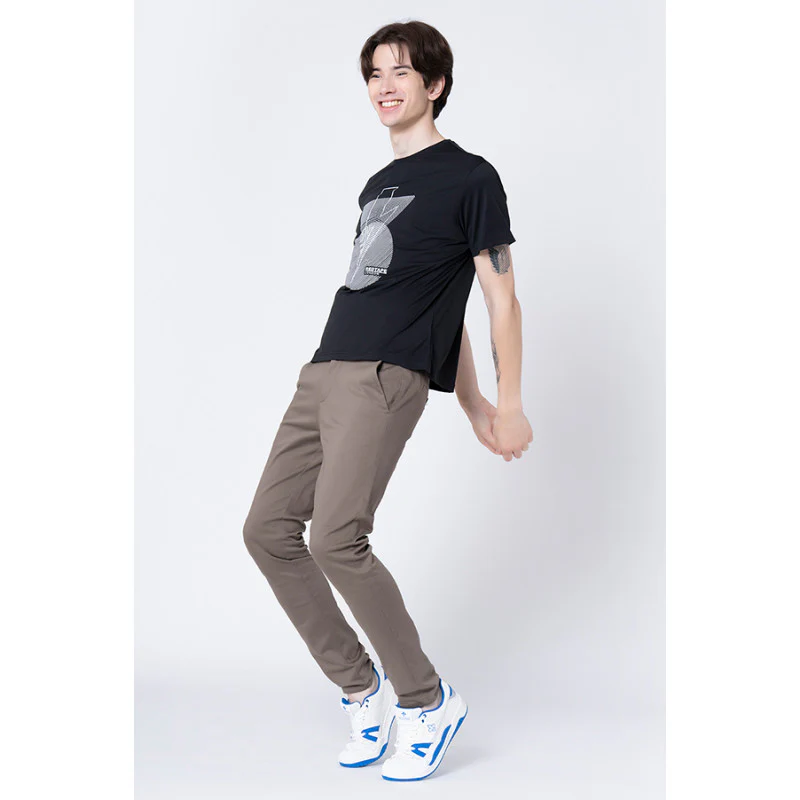 Men's Black Graphic Print Activewear T-Shirt - Image 5