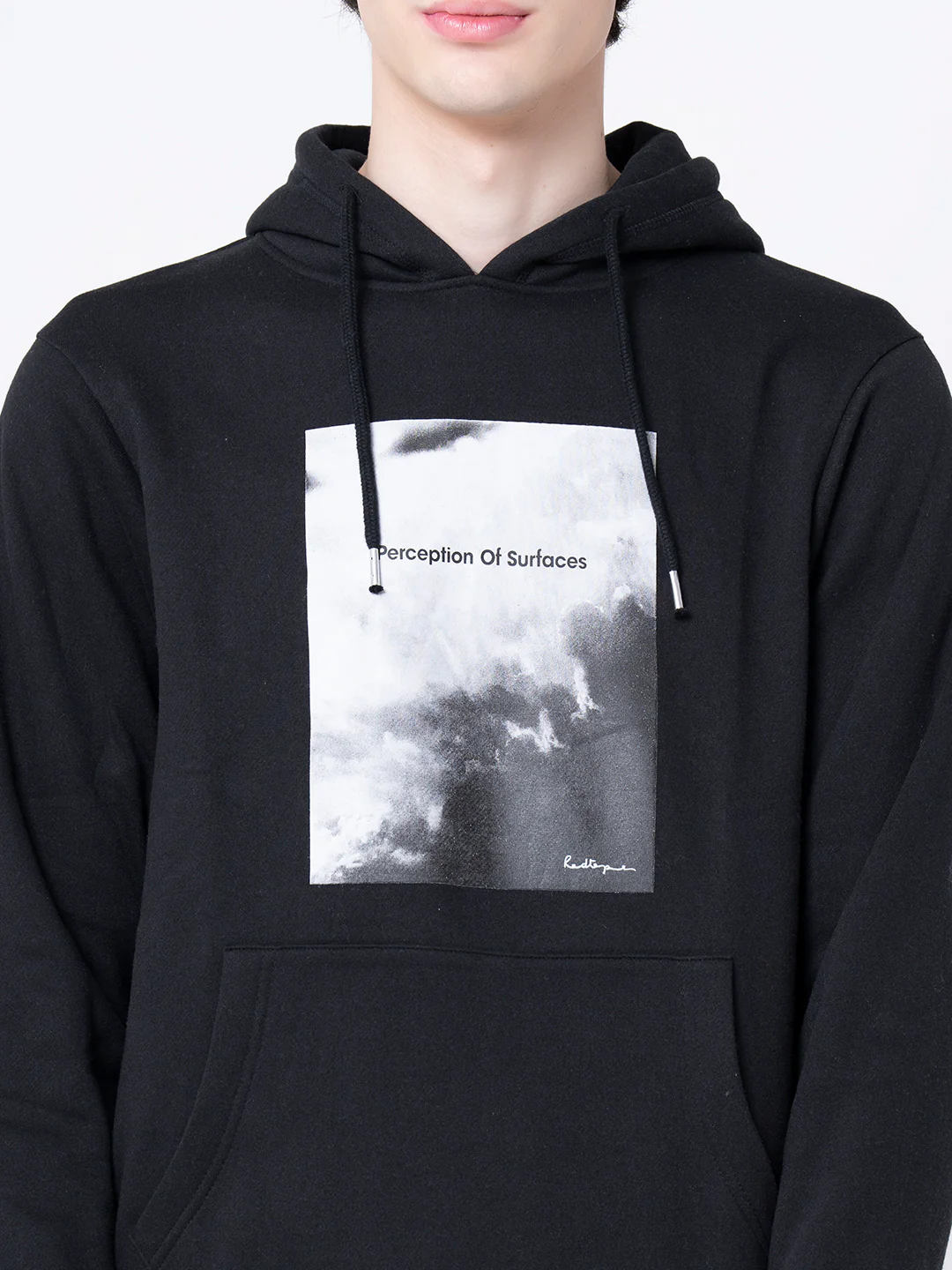 Men's Black Graphic Print Hoodie - Image 5