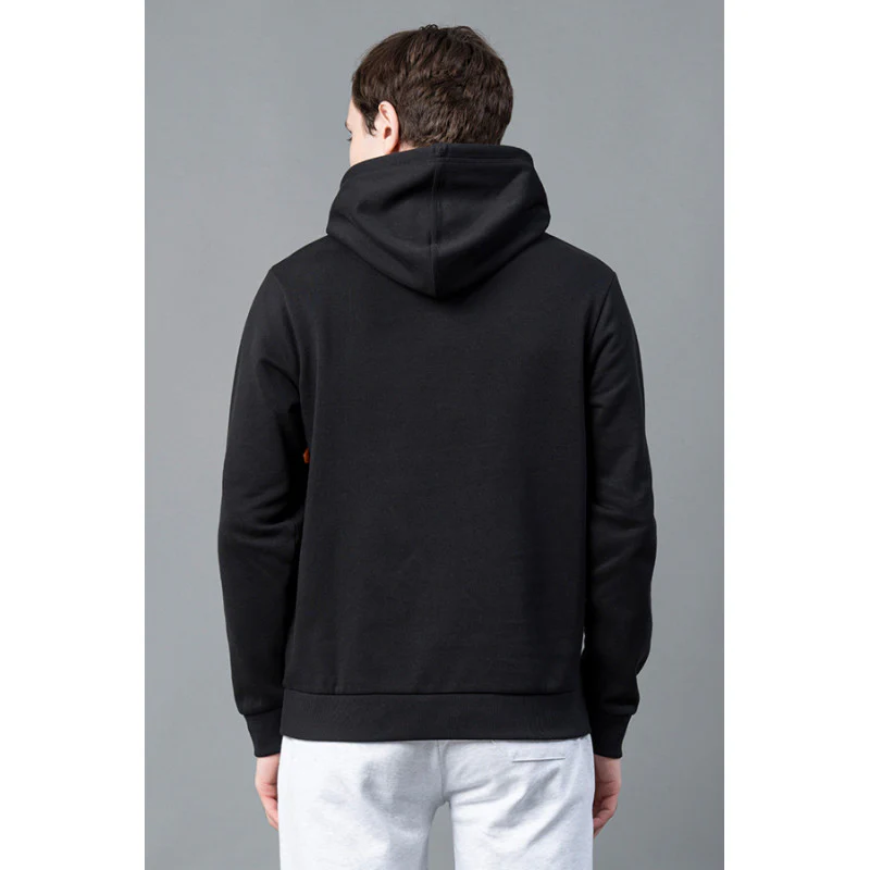 Men's Black Graphic Print Hoodie - Image 3