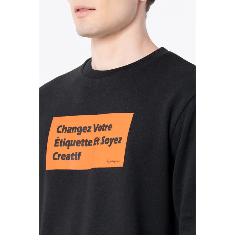 Men's Black Graphic Print Sweatshirt - Image 4