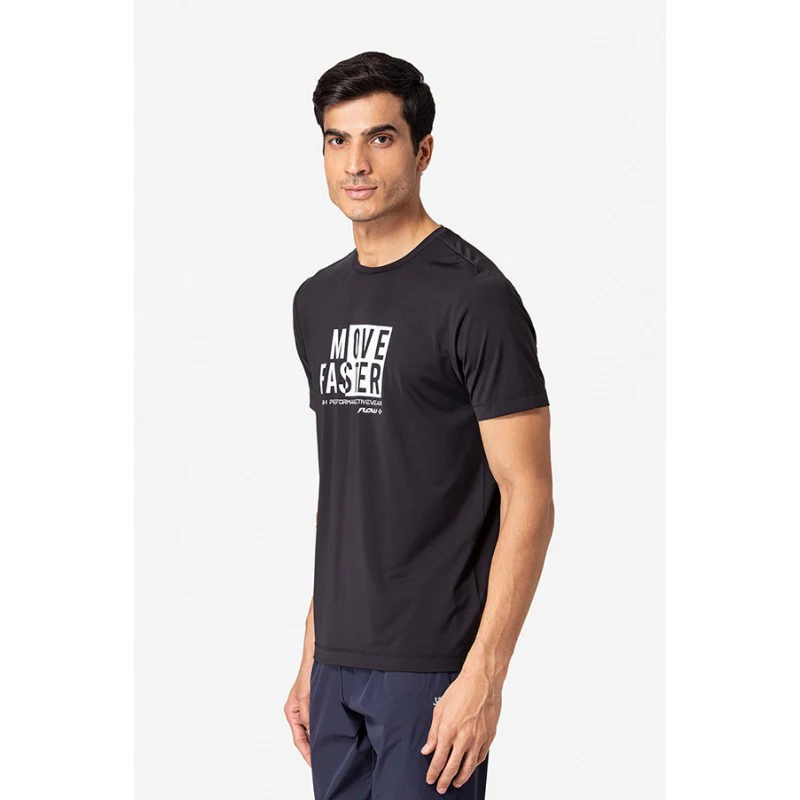 Men's Black Active T-Shirt - Image 2