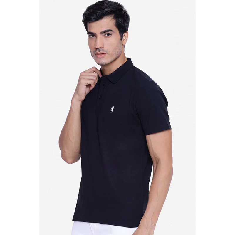 Men's Black Half Sleeve T-Shirt - Image 3