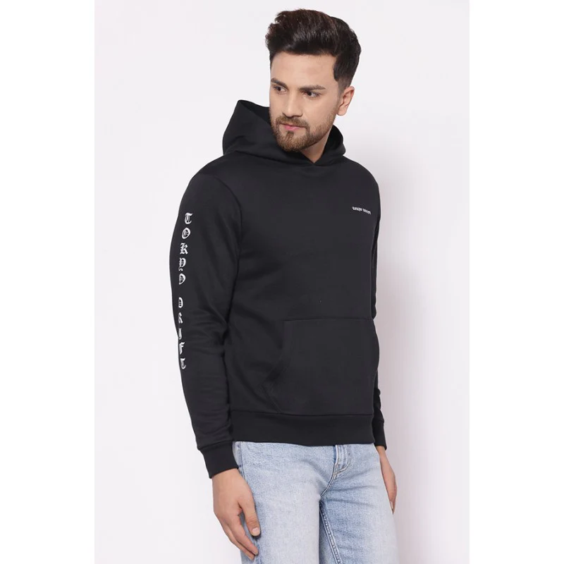 Men's Black Hoodies - Image 2
