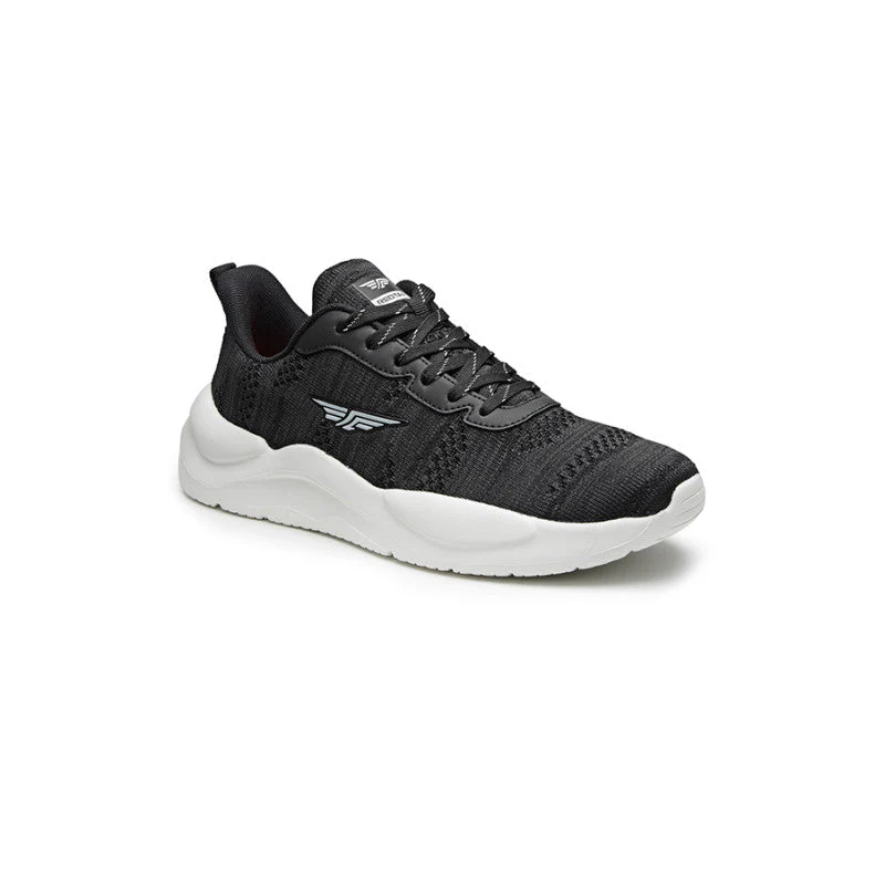 Men Black/Light   Gray Walking Shoes - Image 2