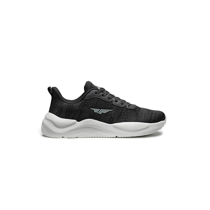 Men Black/Light   Gray Walking Shoes - Image 3