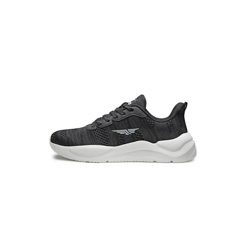 Men Black/Light   Gray Walking Shoes - Image 4