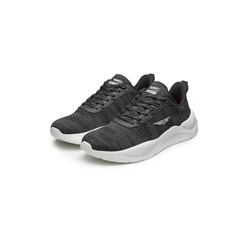 Men Black/Light   Gray Walking Shoes - Image 5