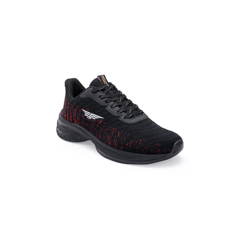 Men's Black & Red Walking Shoes - Image 2