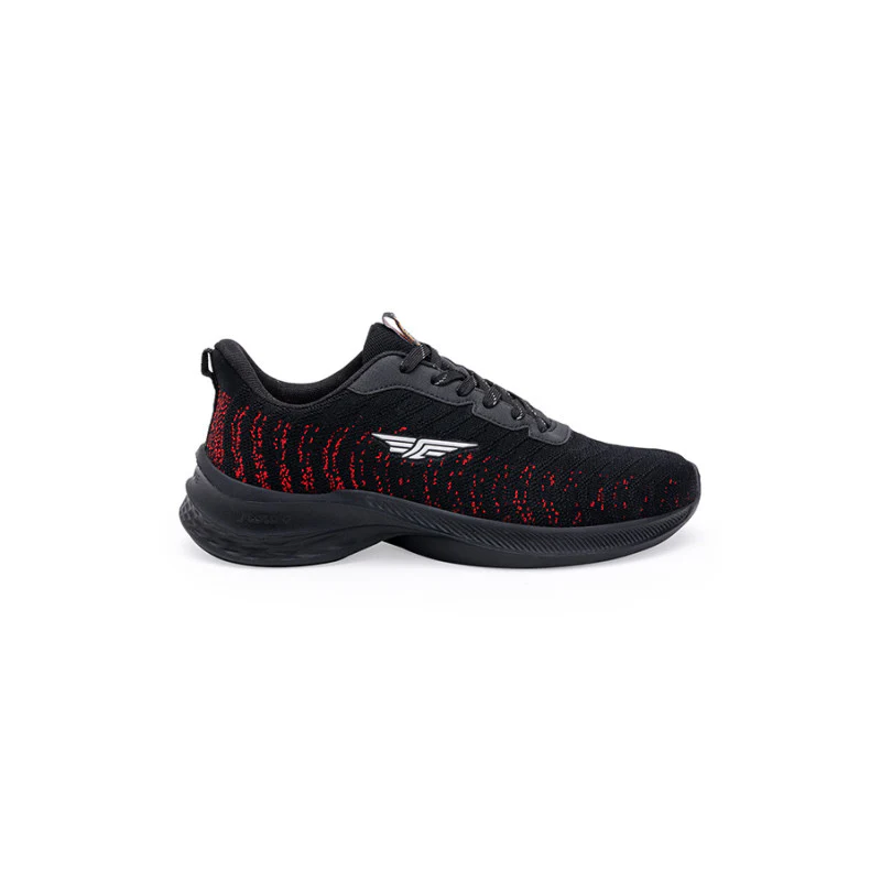 Men's Black & Red Walking Shoes - Image 3