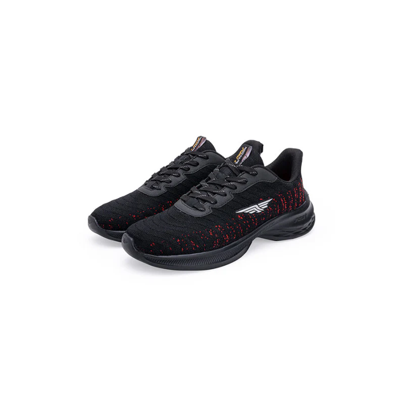 Men's Black & Red Walking Shoes - Image 5