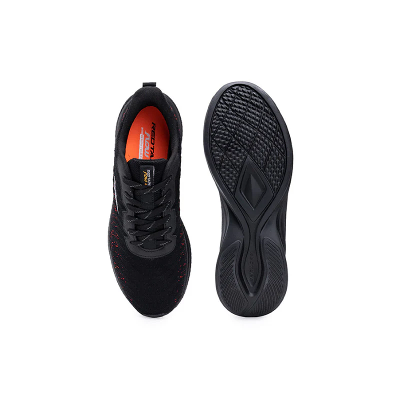 Men's Black & Red Walking Shoes - Image 6