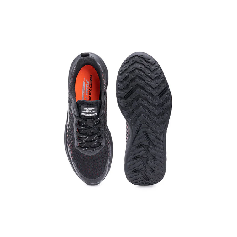 mens black red walking shoes - Image 4