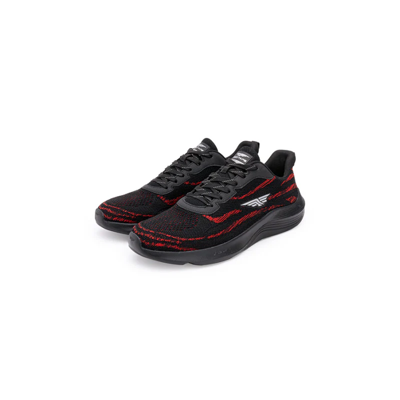mens black red walking shoes - Image 4