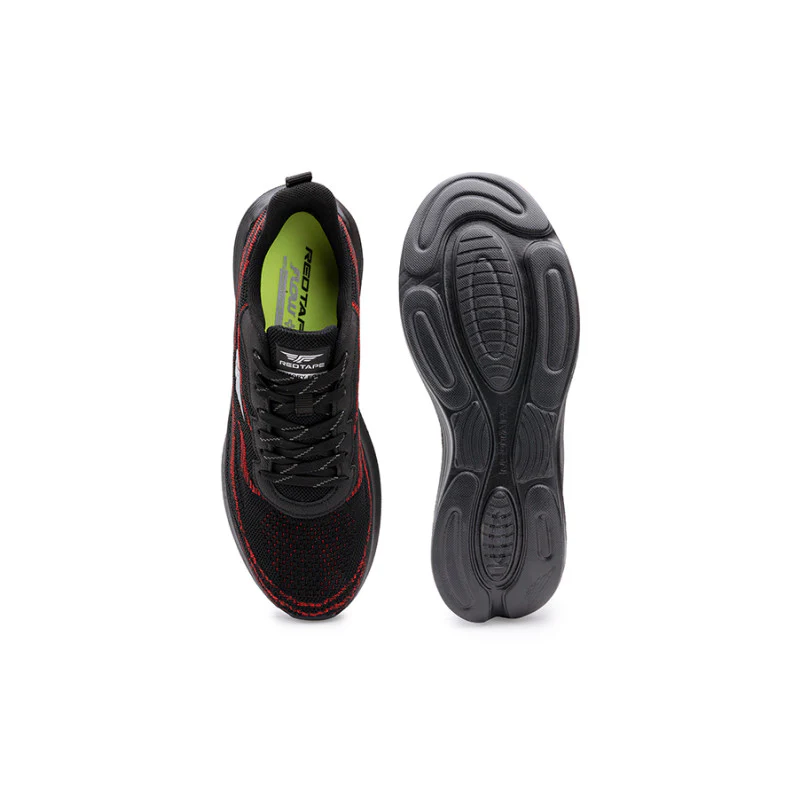 mens black red walking shoes - Image 5