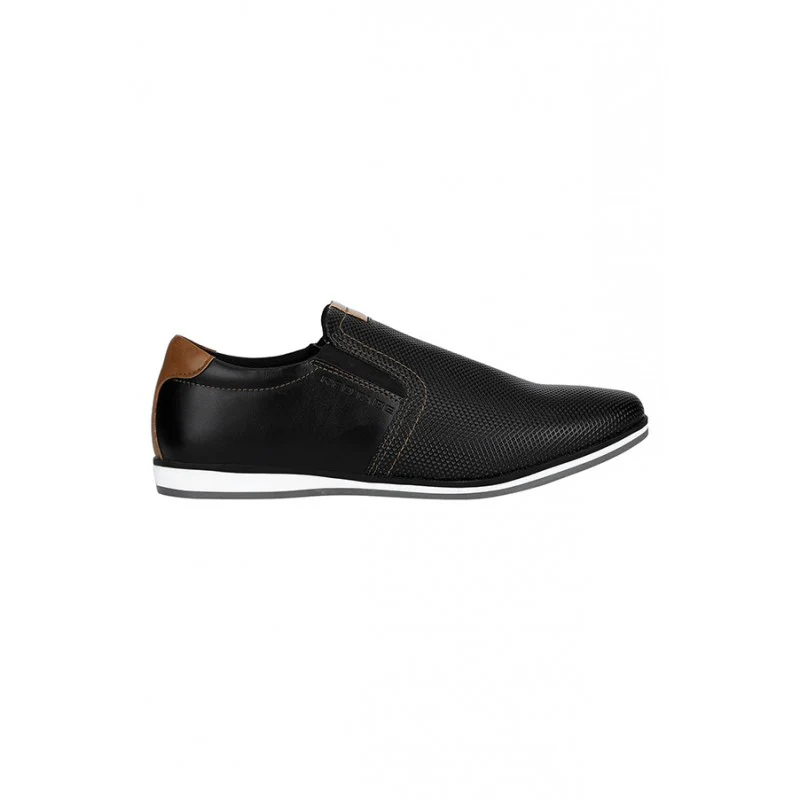 Men's Black Slip-On Casual Shoes - Image 2
