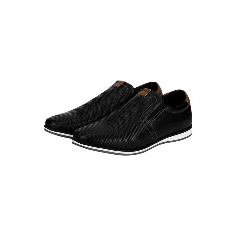 Men's Black Slip-On Casual Shoes - Image 4