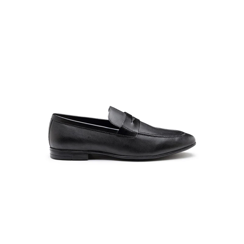 Men's Black Slip-On Shoes - Image 3