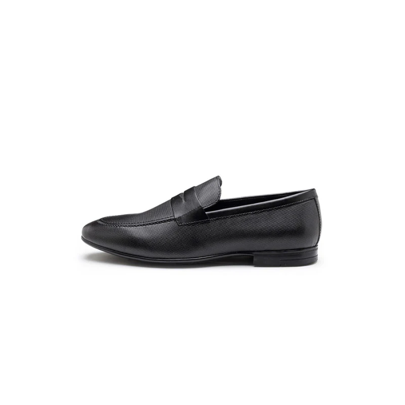 Men's Black Slip-On Shoes - Image 4