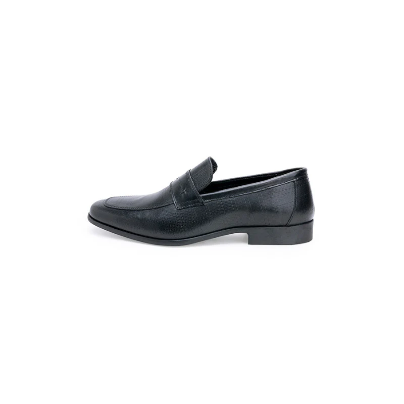 Men's Black Slip On Shoes - Image 4