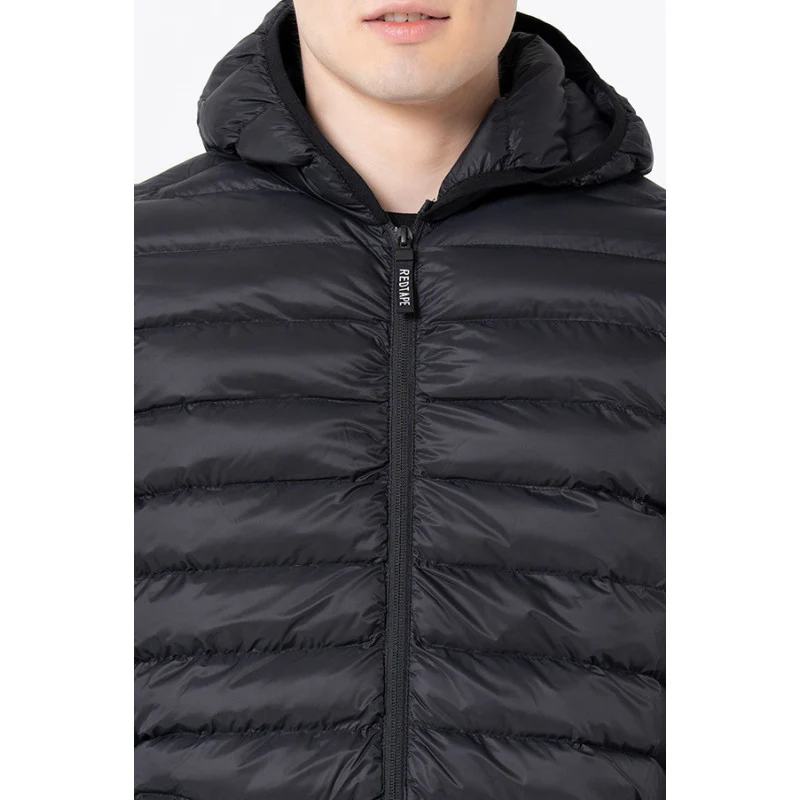 Men's Black Solid Jacket - Image 4