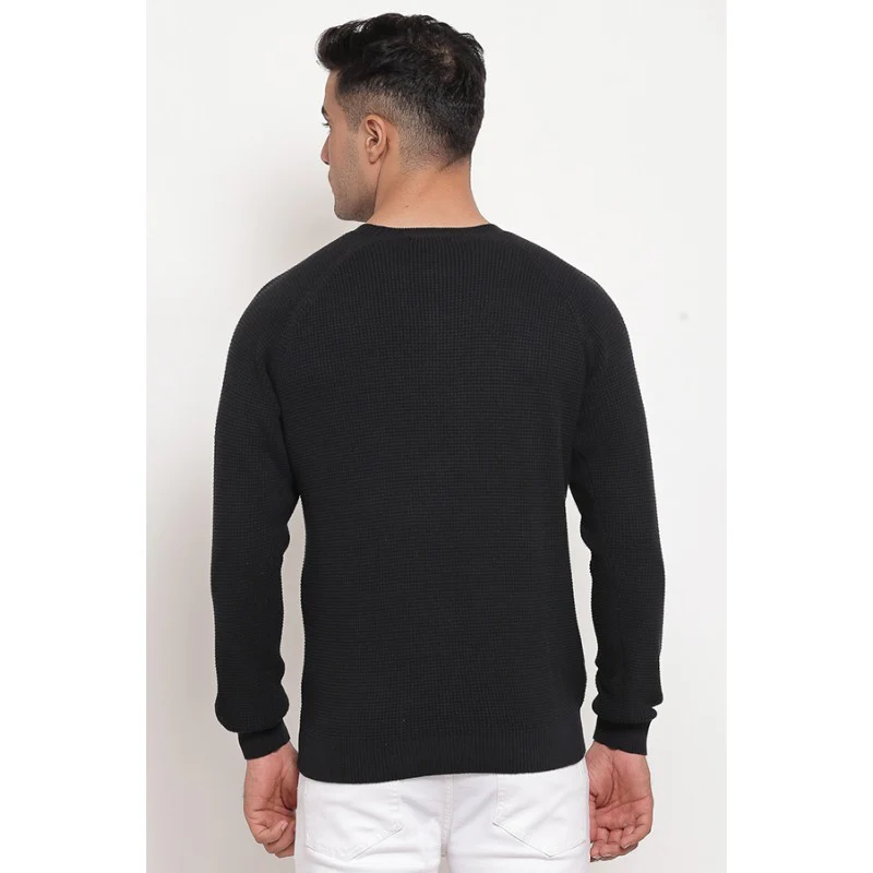 Men's Black Sweater - Image 2