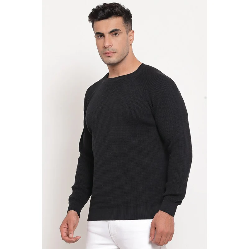 Men's Black Sweater - Image 3