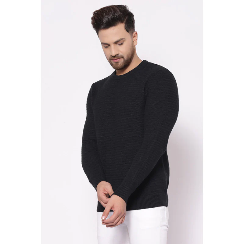 Men's Black Sweater - Image 2