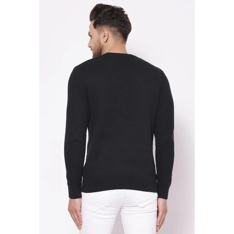 Men's Black Sweater - Image 3