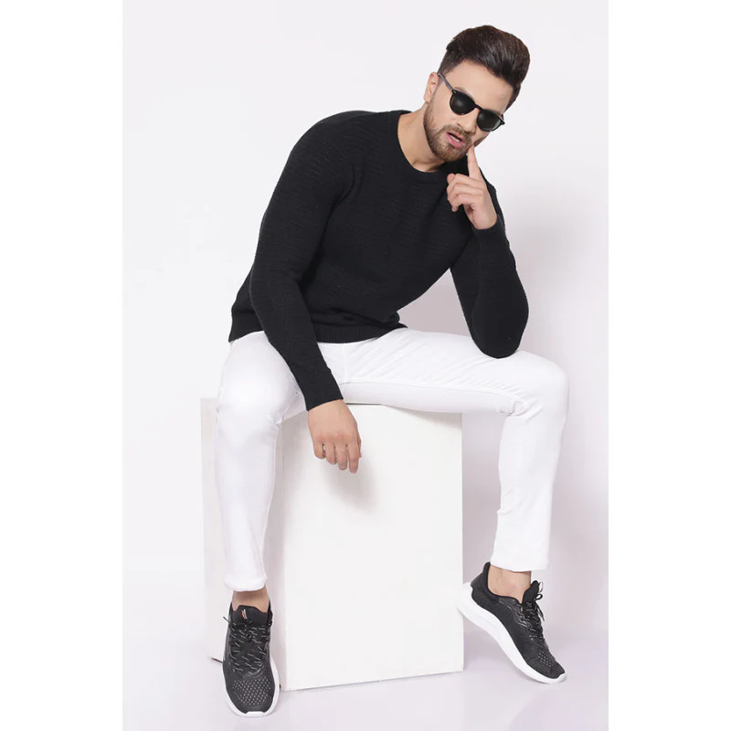 Men's Black Sweater - Image 4