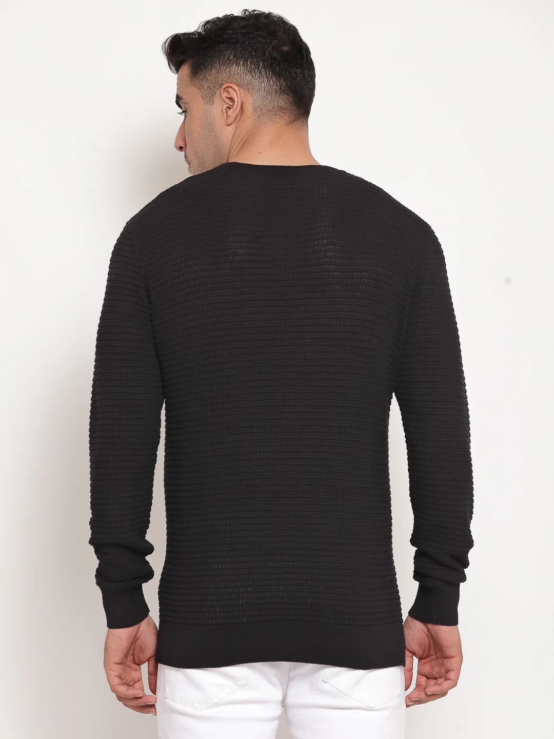 Men's Black Sweater - Image 3