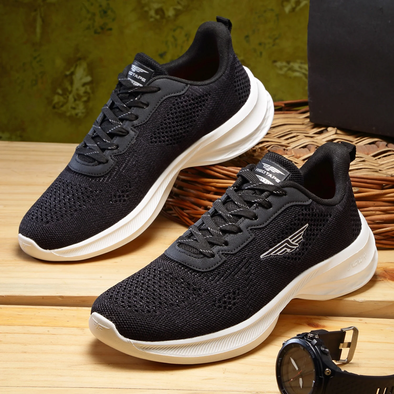 Men's Black Walking Shoes - Image 6