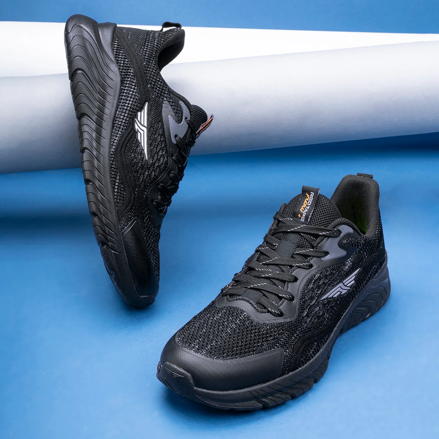 Men Black Walking Shoes - Image 6