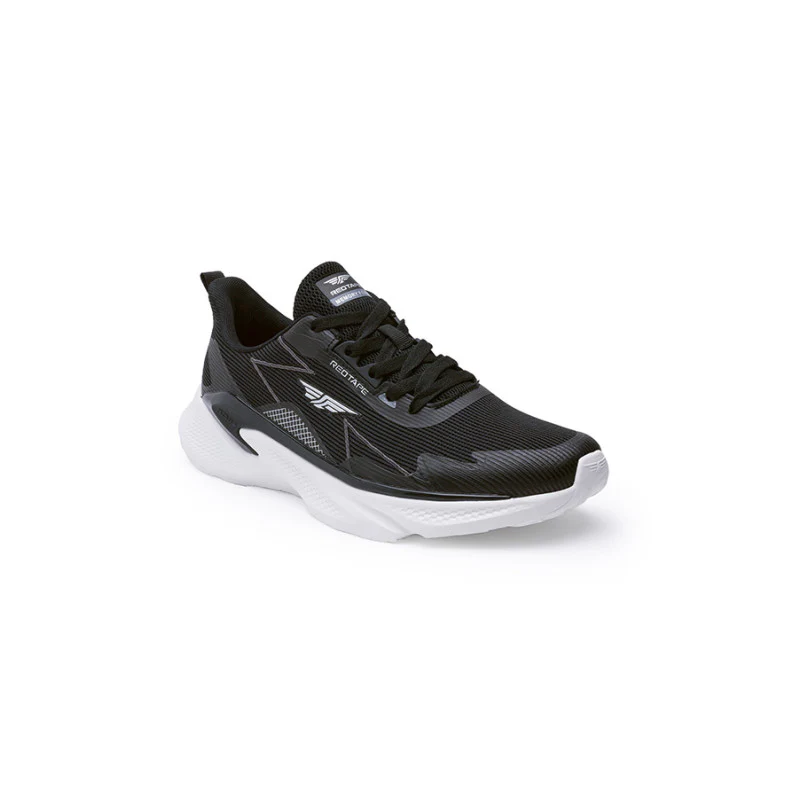Men's Black & White Walking Shoes - Image 2