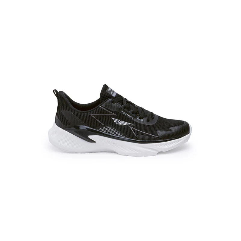 Men's Black & White Walking Shoes - Image 3