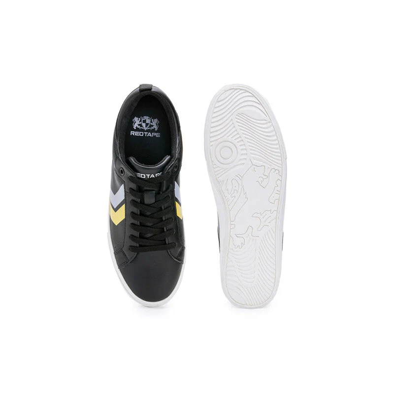 mens black yellow sneakers - Image 5