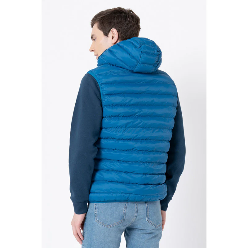 Men's Blue Solid Jacket - Image 3