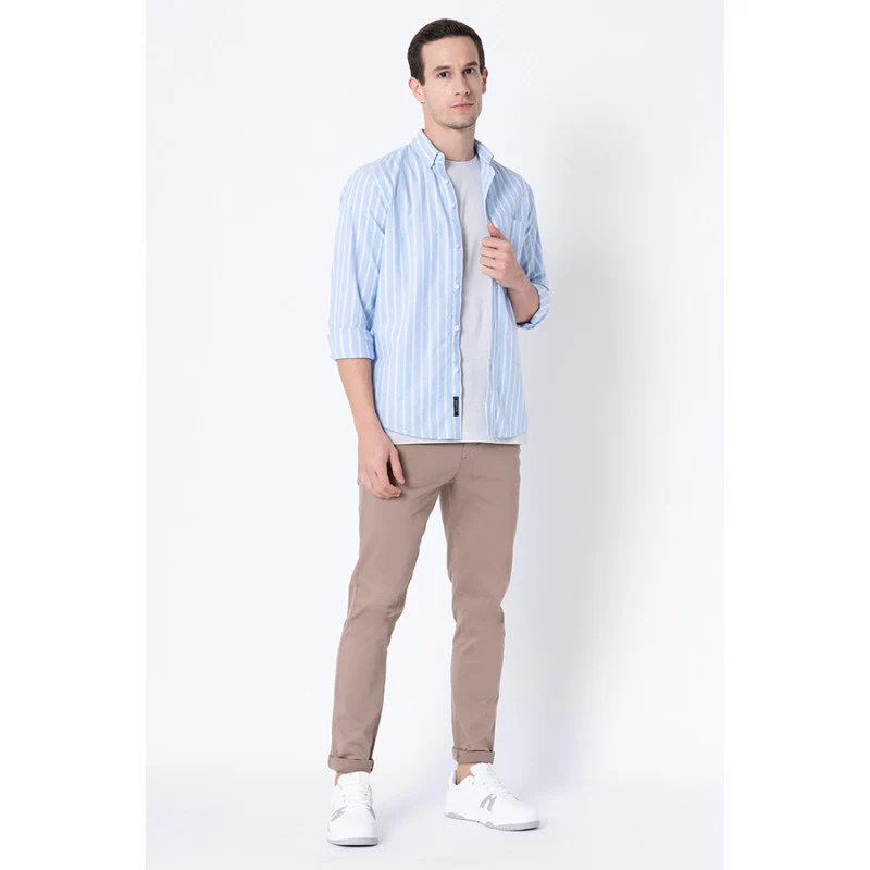 Men's Blue Striped Shirts - Image 5