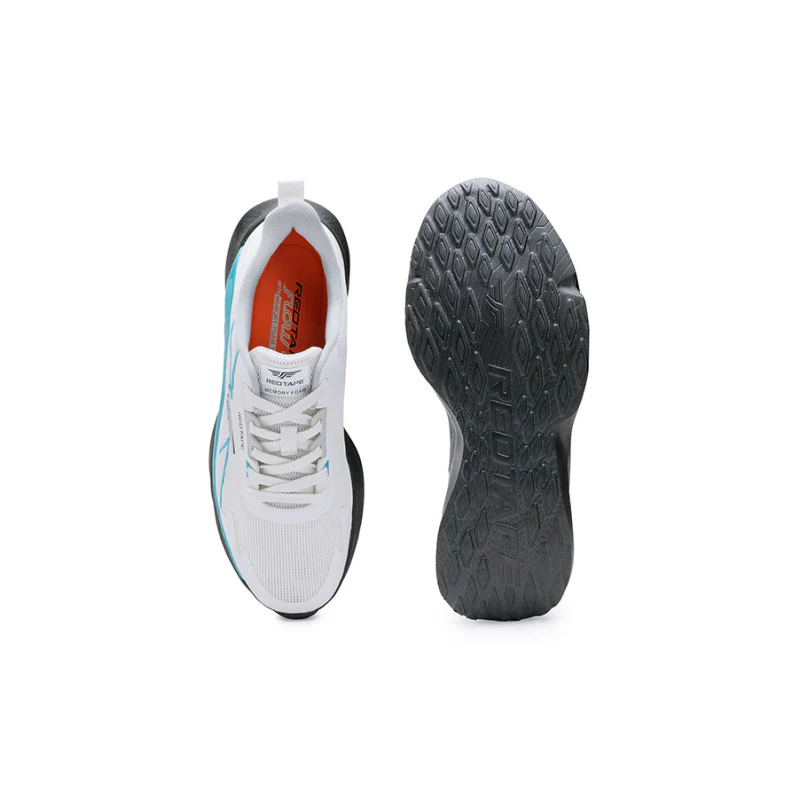 Men's Blue & White Walking Shoes - Image 6