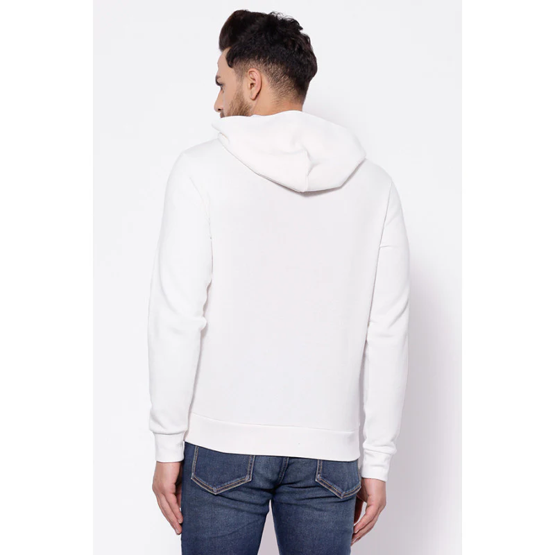 Men's Bright Off White Hoodies - Image 3