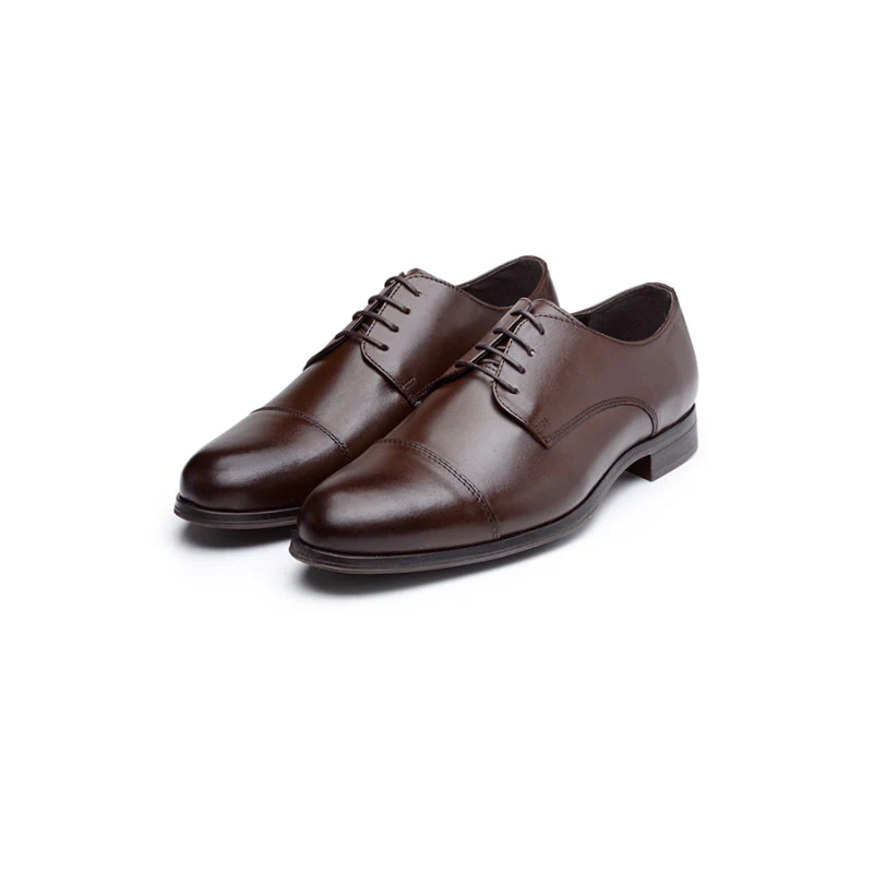 Men's Brown Derby Shoes - Image 5