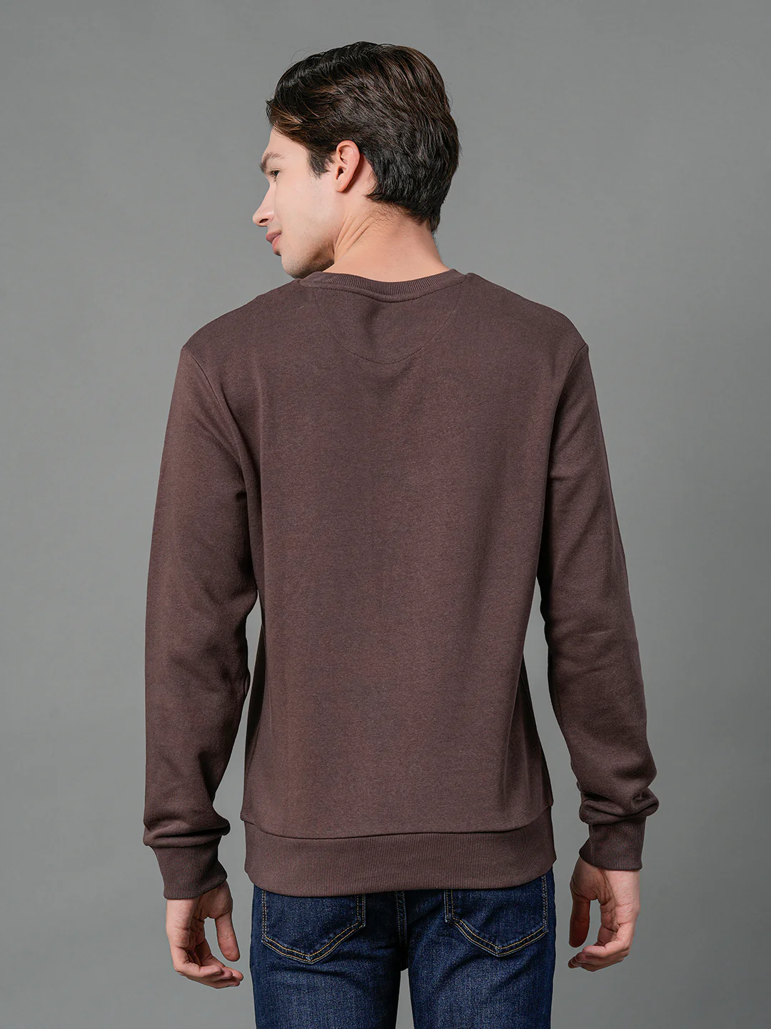 Men's Brown Graphic Print Sweatshirt - Image 4