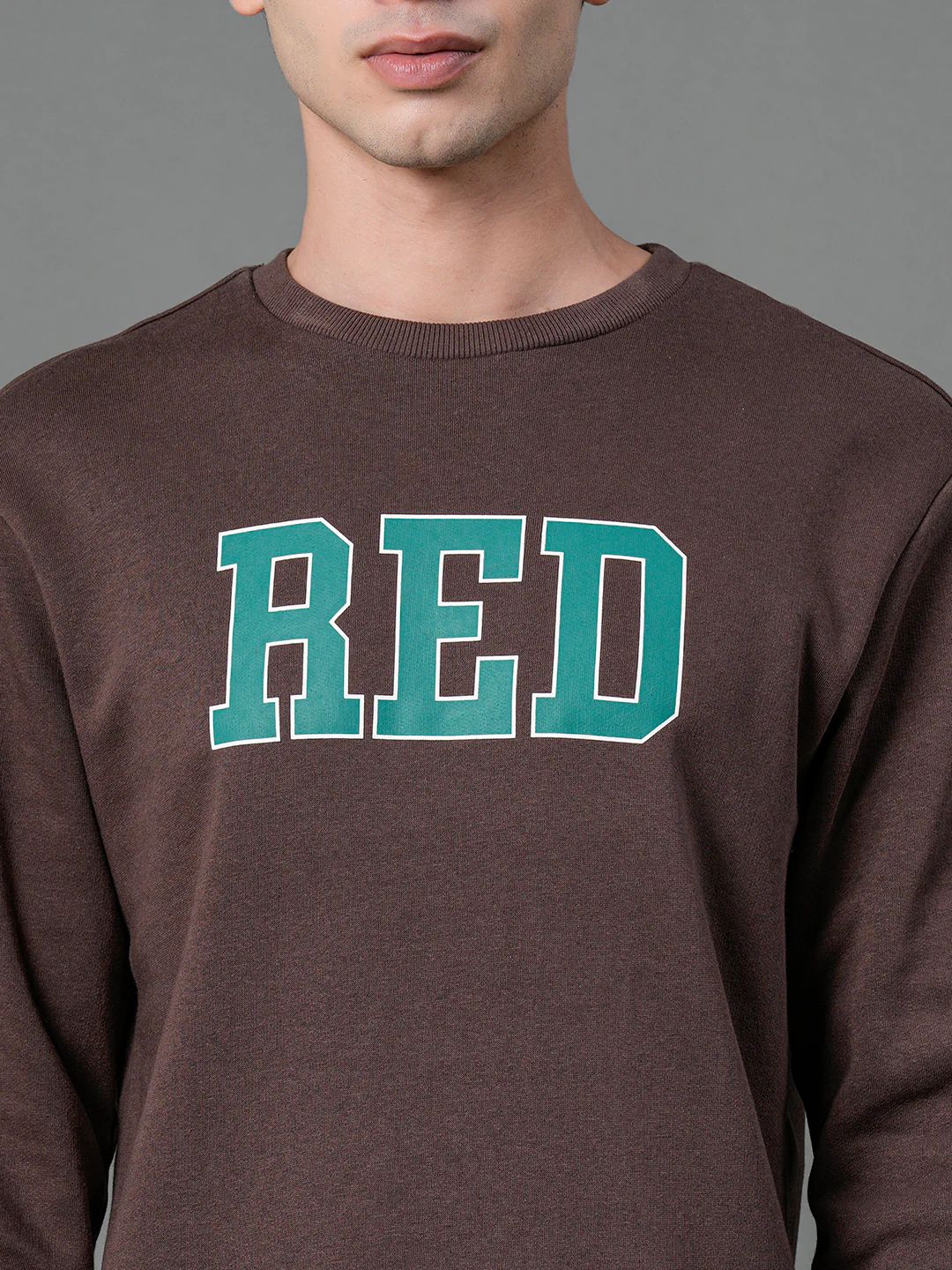 Men's Brown Graphic Print Sweatshirt - Image 5