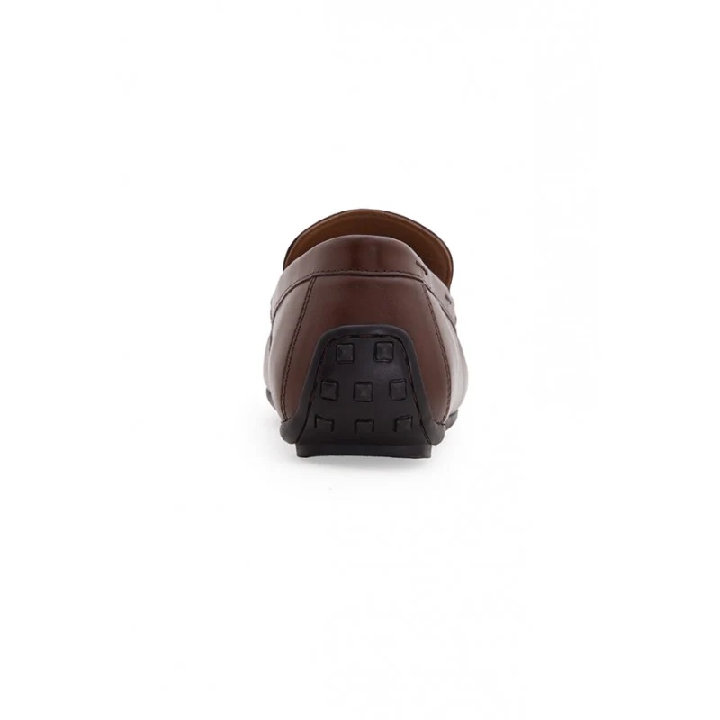 Men's Brown Slip-On Dress Shoes - Image 6