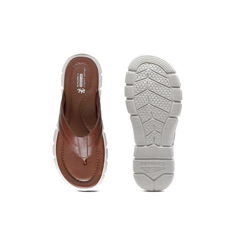 Men's Brown Thong Sandal - Image 6