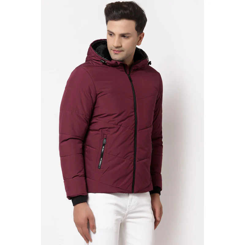 Men's Burgundy Jacket - Image 2