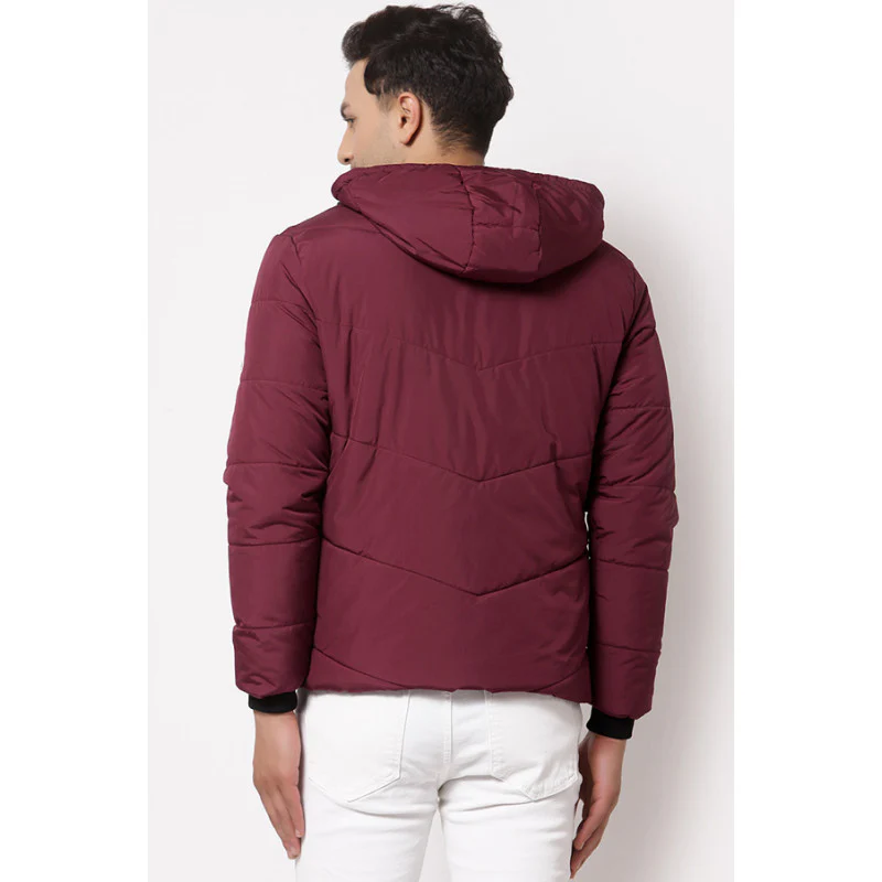 Men's Burgundy Jacket - Image 3